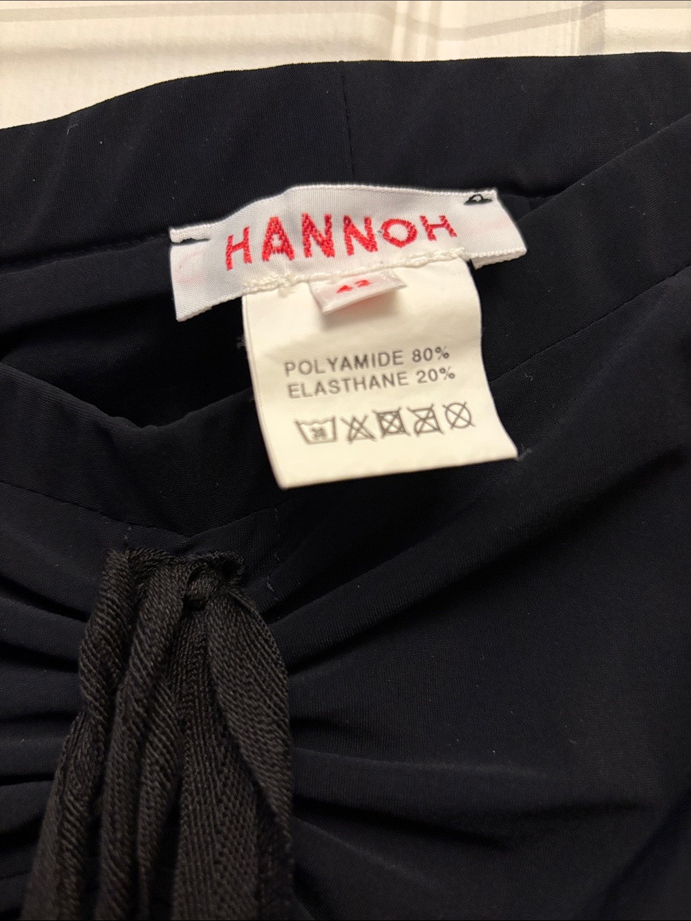 Hannoh Black Women's Ruched Tie-Front Skirt - Picture 3 of 5